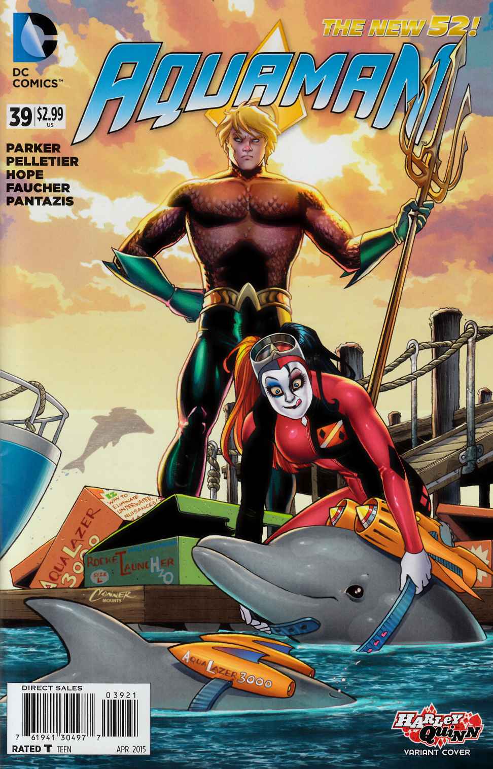 Aquaman #39 Harley Quinn Variant Cover [DC Comic] THUMBNAIL
