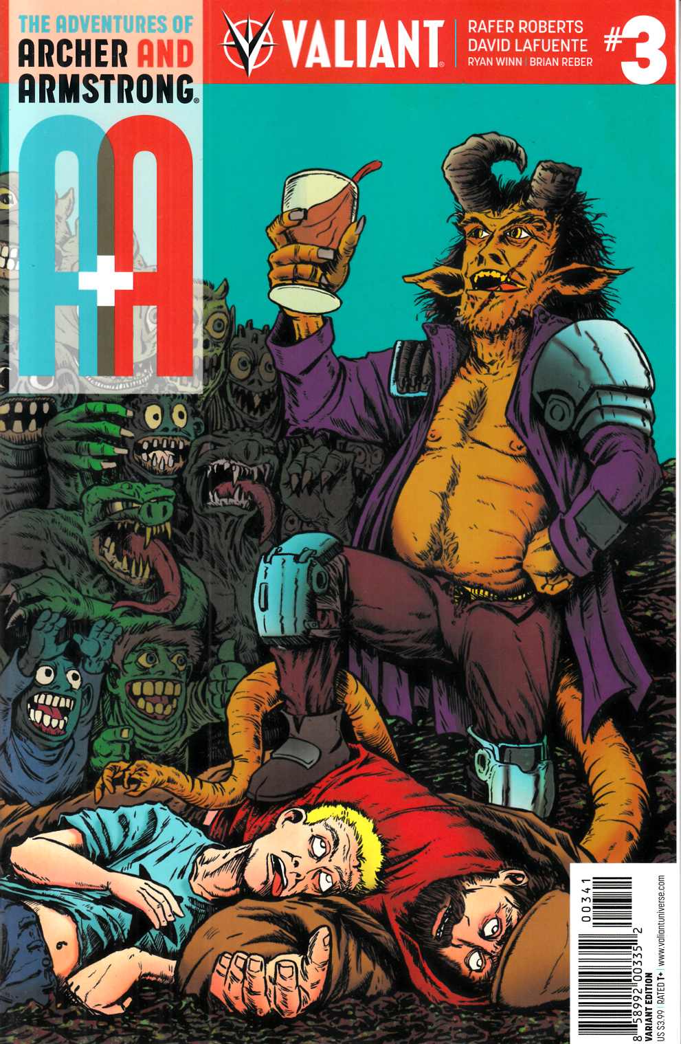 Archer & Armstrong #3 Cover D- Roberts Incentive [Valiant Comic] LARGE