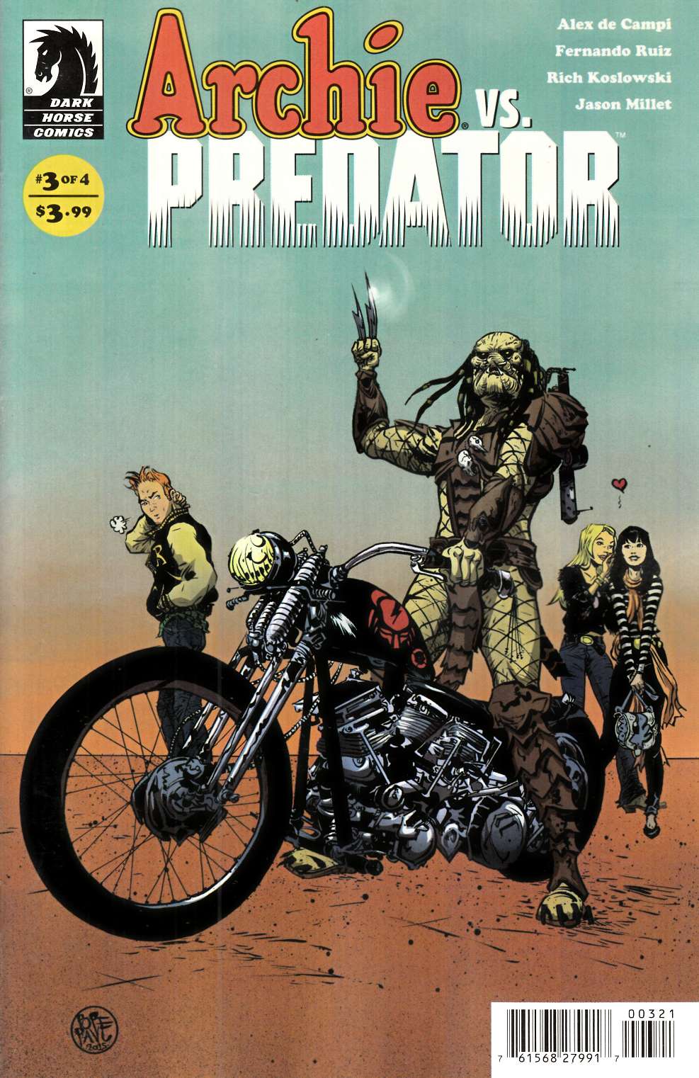 Archie vs Predator #3 Pope Ultra Rare Variant Cover [Dark Horse Comic] LARGE