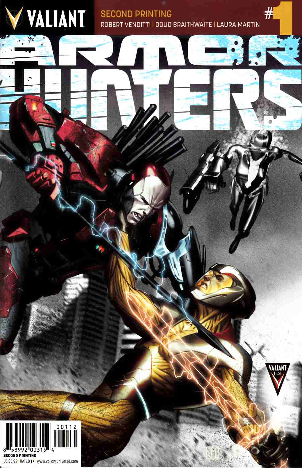 Armor Hunters #1 Second Printing [Valiant Comic] THUMBNAIL