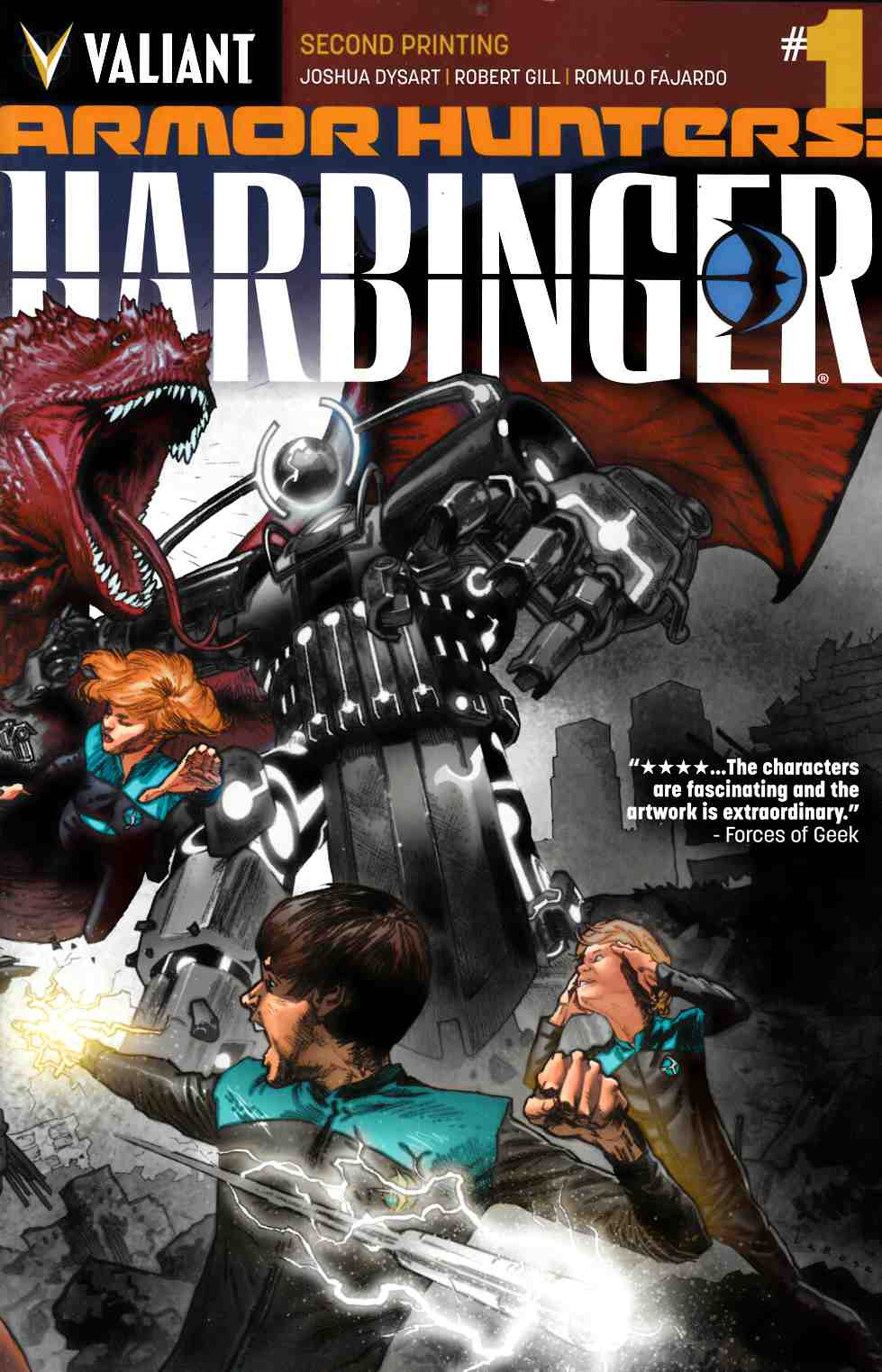 Armor Hunters Harbinger #1 Second Printing [Valiant Comic] LARGE