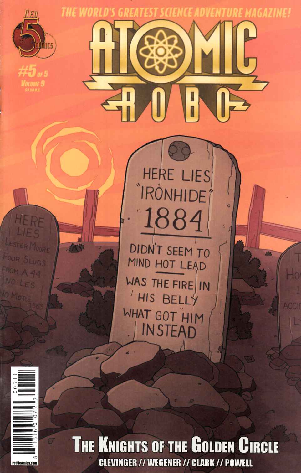 Atomic Robo Knights Of The Golden Circle #5 [Red 5 Comic] THUMBNAIL