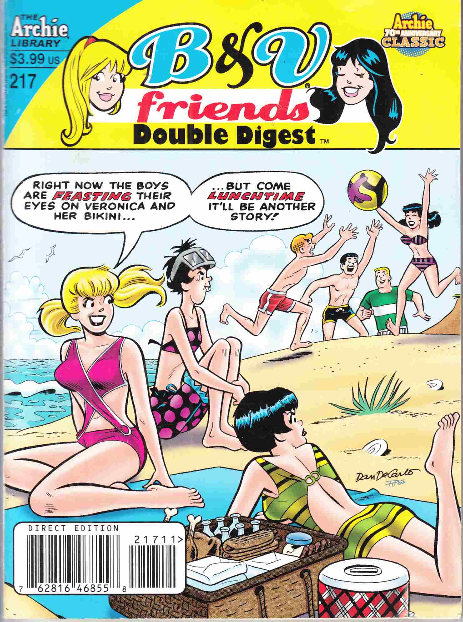 B & V Friends Double Digest #217 Fine (6.0) [Archie Comic] THUMBNAIL