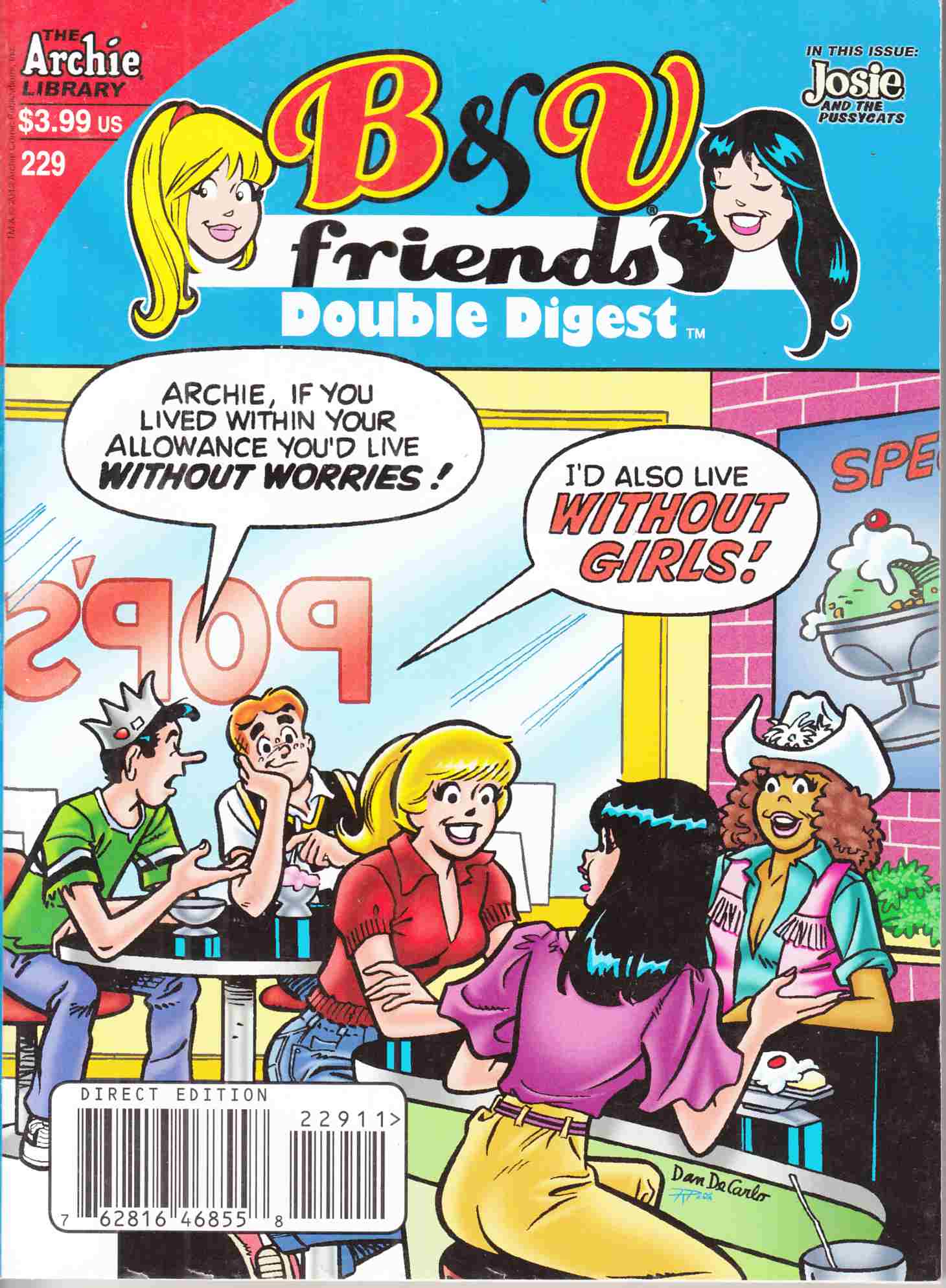 B & V Friends Double Digest #229 Near Mint (9.4) [Archie Comic] THUMBNAIL