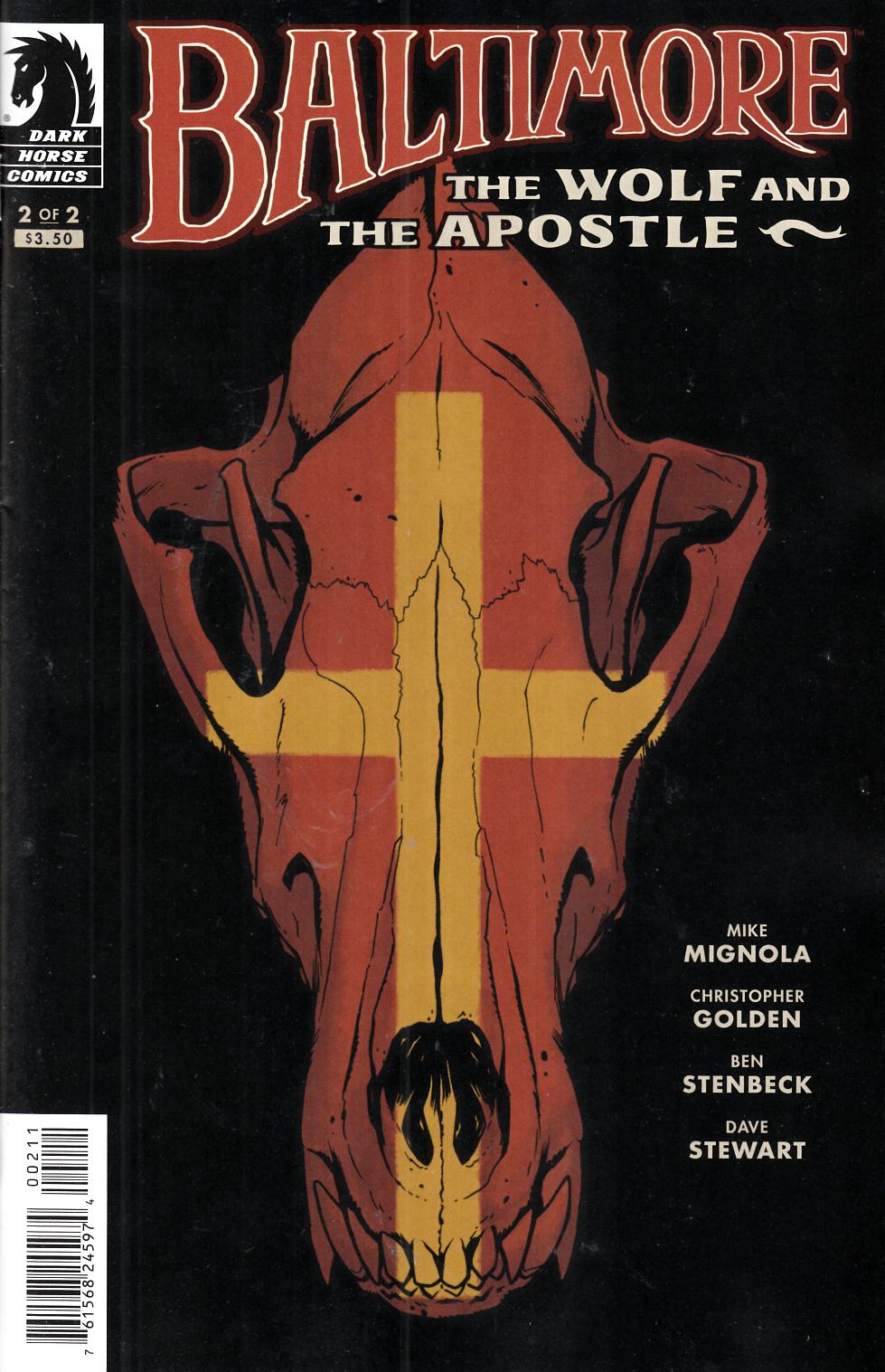 Baltimore Wolf and the Apostle #2 Near Mint (9.4) [Dark Horse Comic] THUMBNAIL