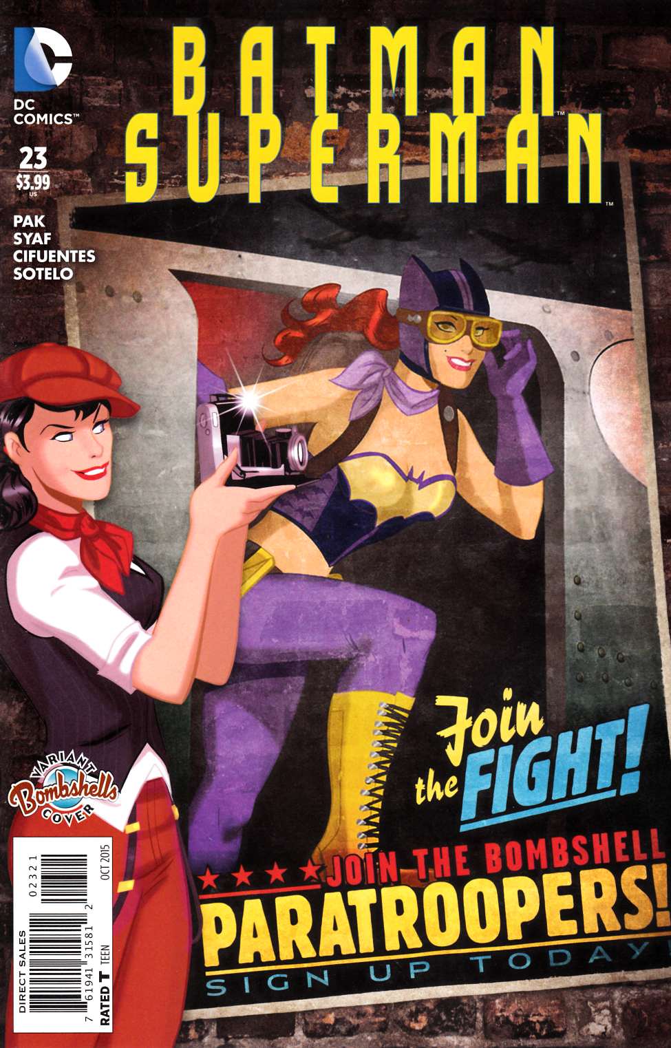 Batman Superman #23 Bombshells Variant Cover [DC Comic] LARGE