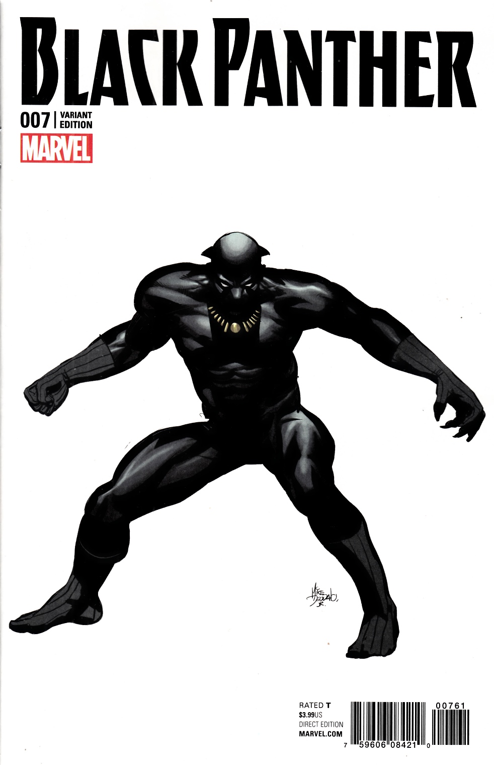 Black Panther #7 Deodato Teaser Variant Cover Near Mint (9.4) [Marvel Comic] LARGE