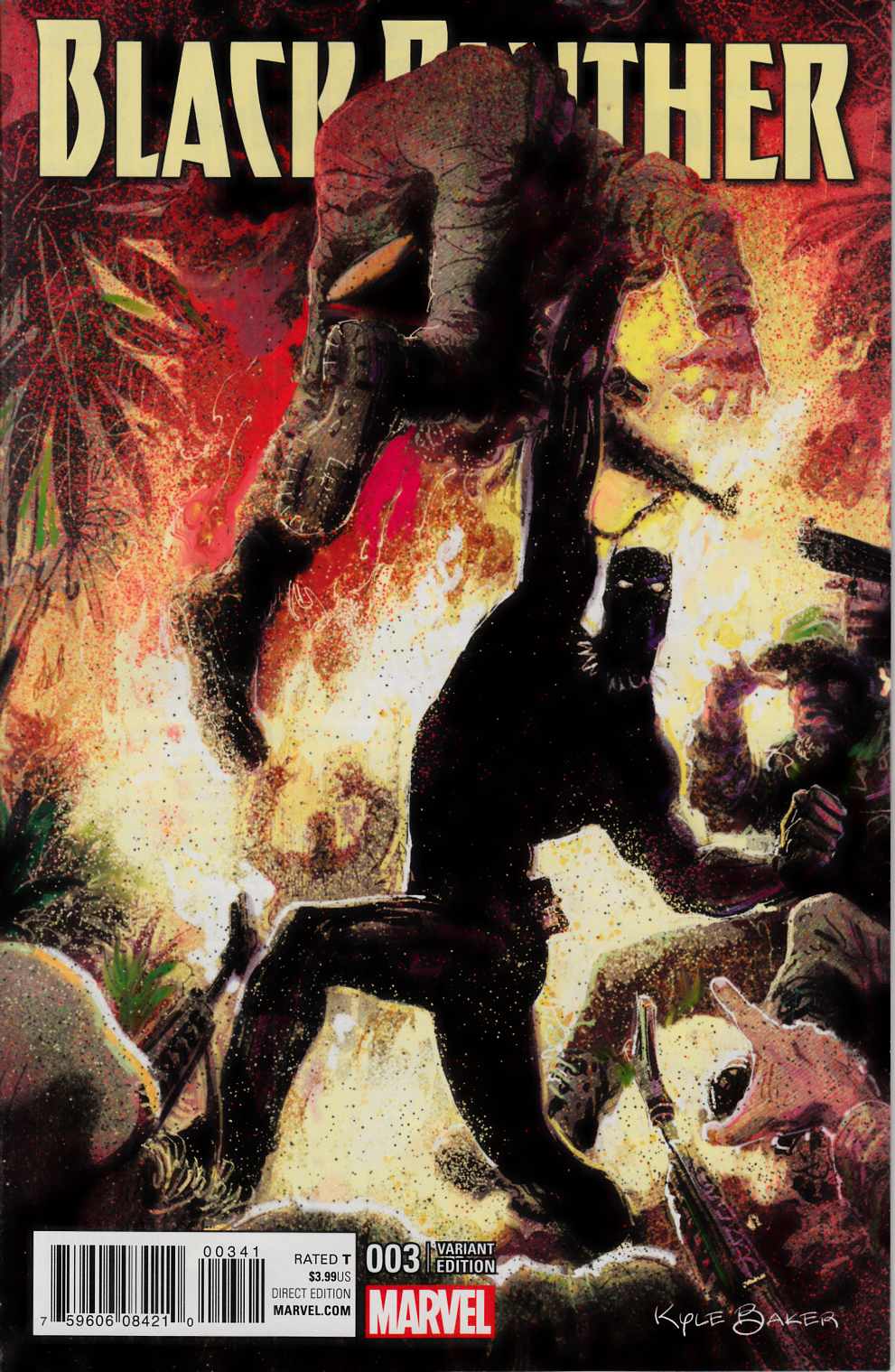 Black Panther #3 Baker Variant Cover Near Mint (9.4) [Marvel Comic] LARGE