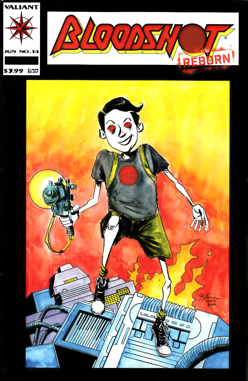 Bloodshot Reborn #14 Cover I- Linewide Lemire Incentive [Valiant Comic] LARGE