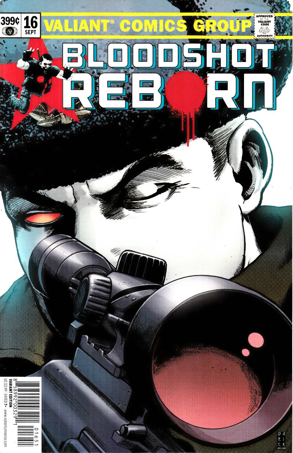 Bloodshot Reborn #16 Cover E- Robertson Incentive [Valiant Comic] THUMBNAIL