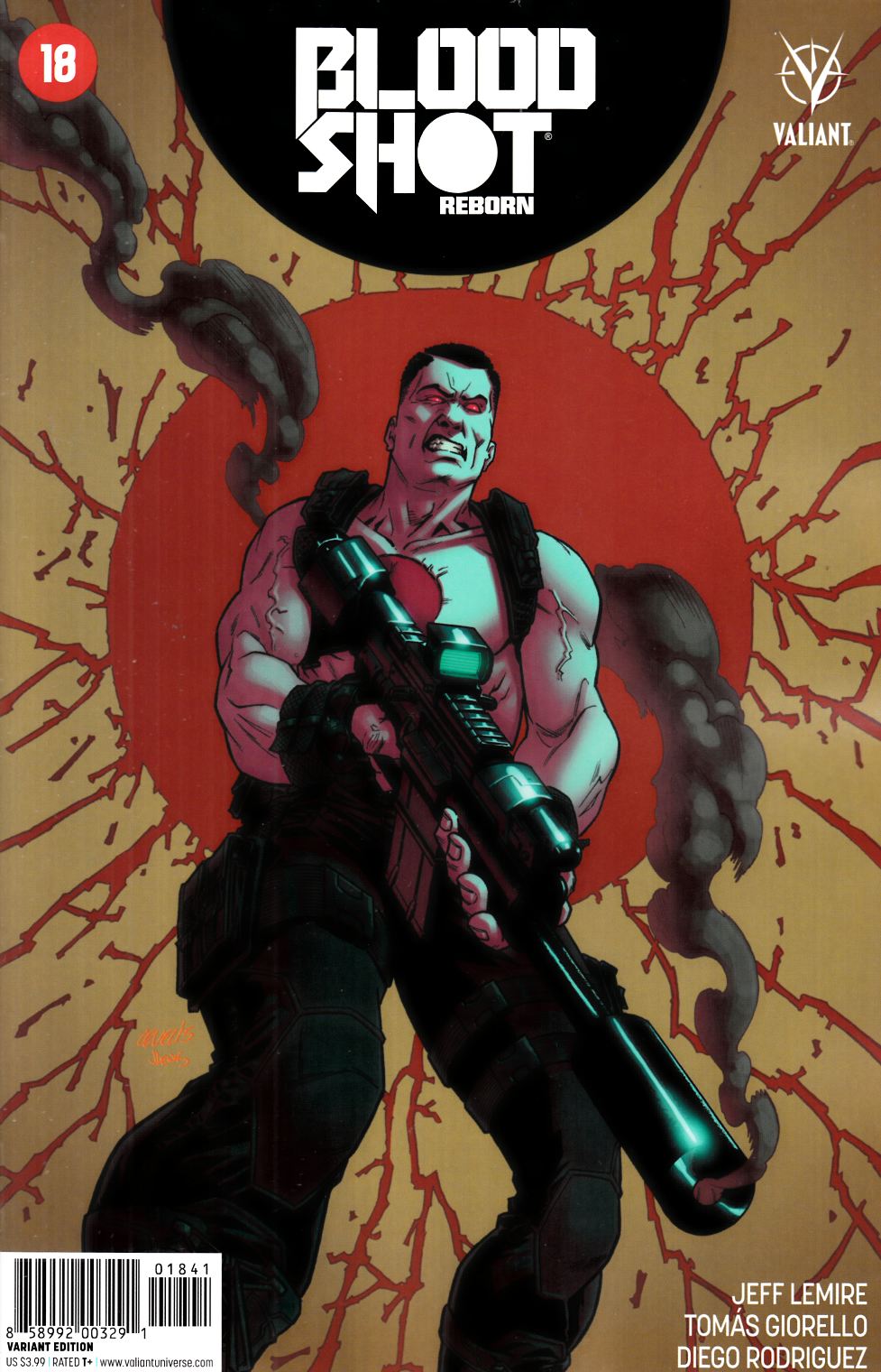 Bloodshot Reborn #18 Cover D- Level Incentive [Valiant Comic] THUMBNAIL