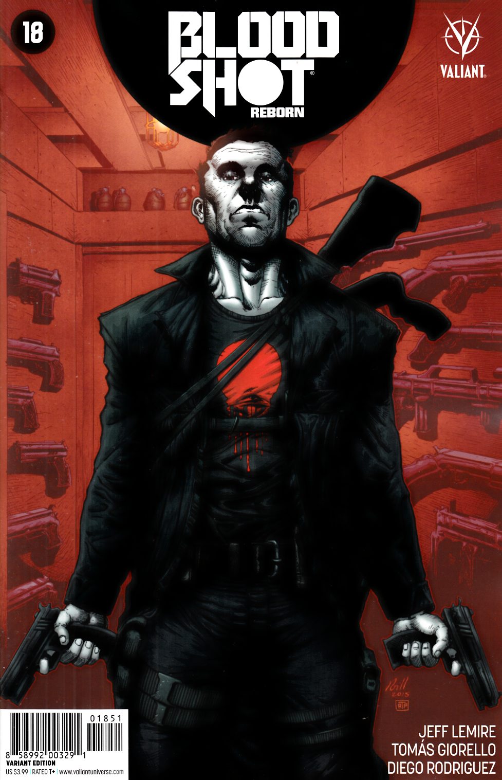 Bloodshot Reborn #18 Cover E- Gill Incentive [Valiant Comic] THUMBNAIL