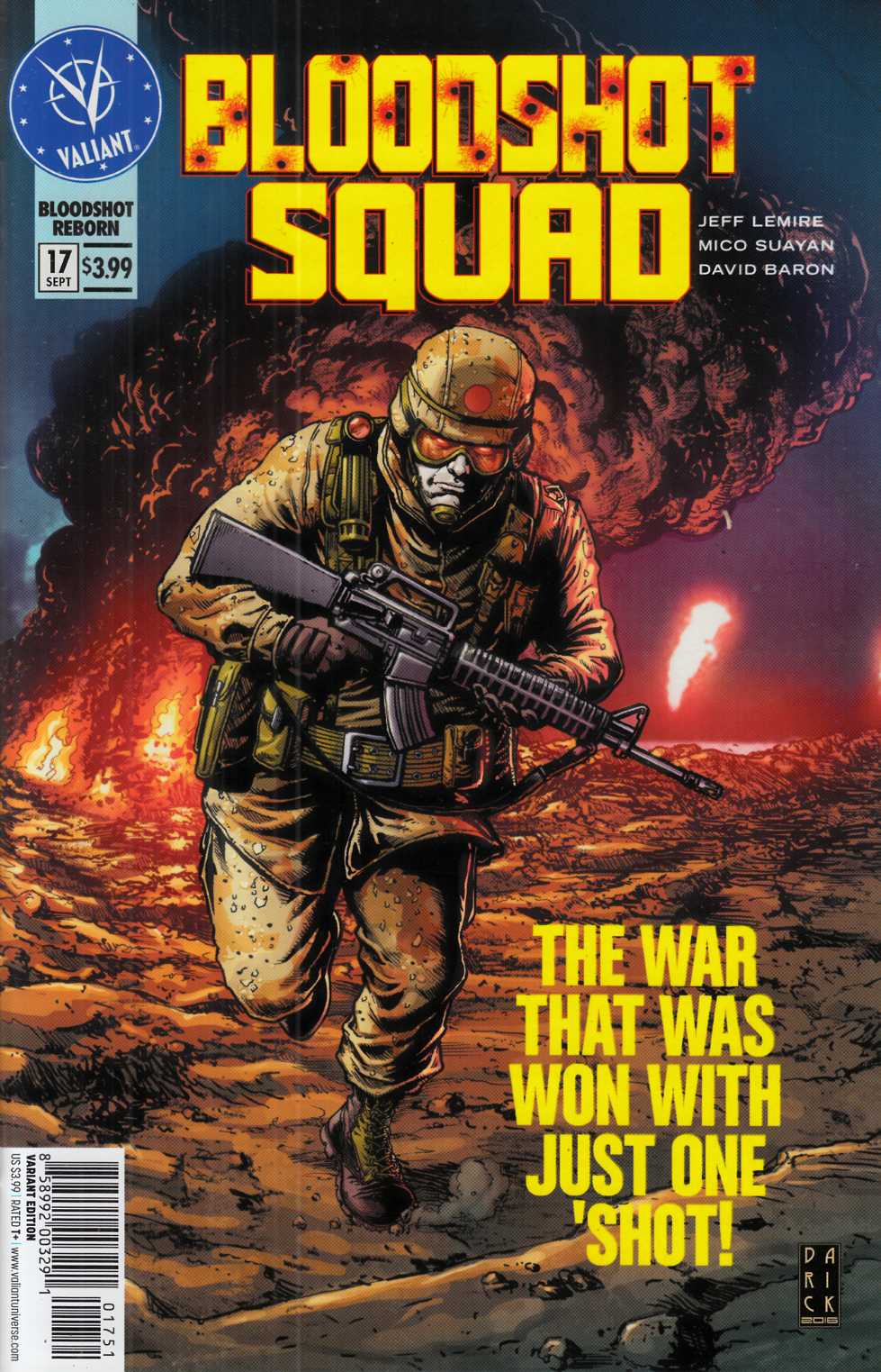 Bloodshot Reborn #17 Cover E Robertson Variant [Valiant Comic] THUMBNAIL