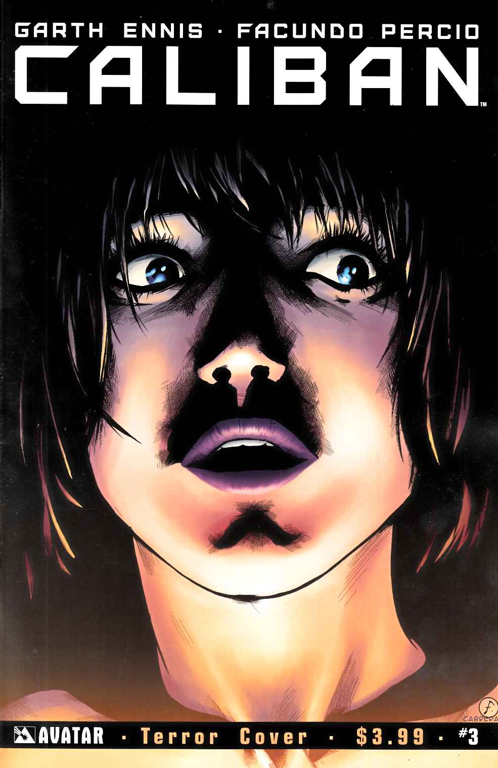 Caliban #3 Terror Cover [Avatar Comic] THUMBNAIL