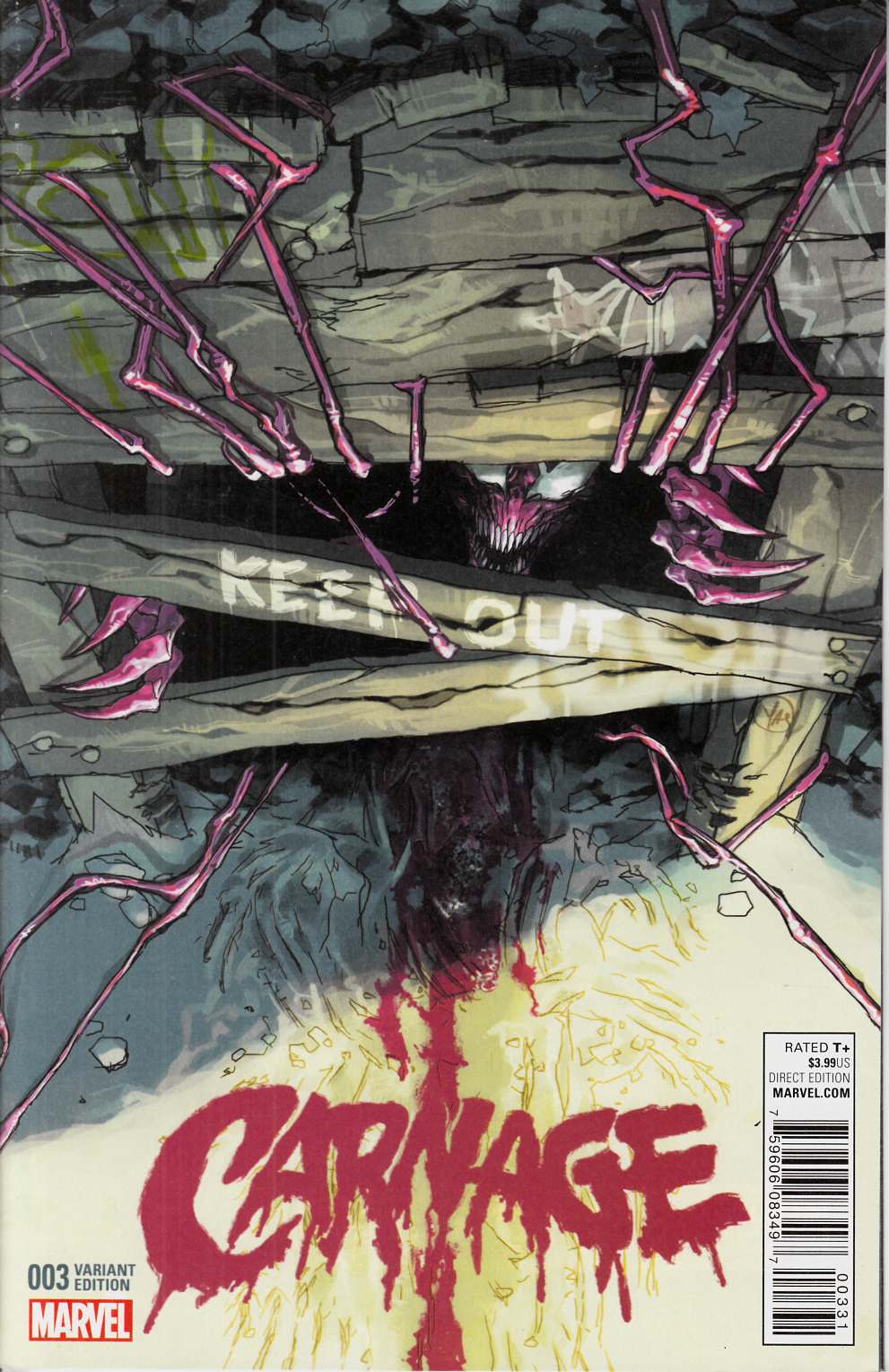 Carnage #3 Putri Variant Cover [Marvel Comic]