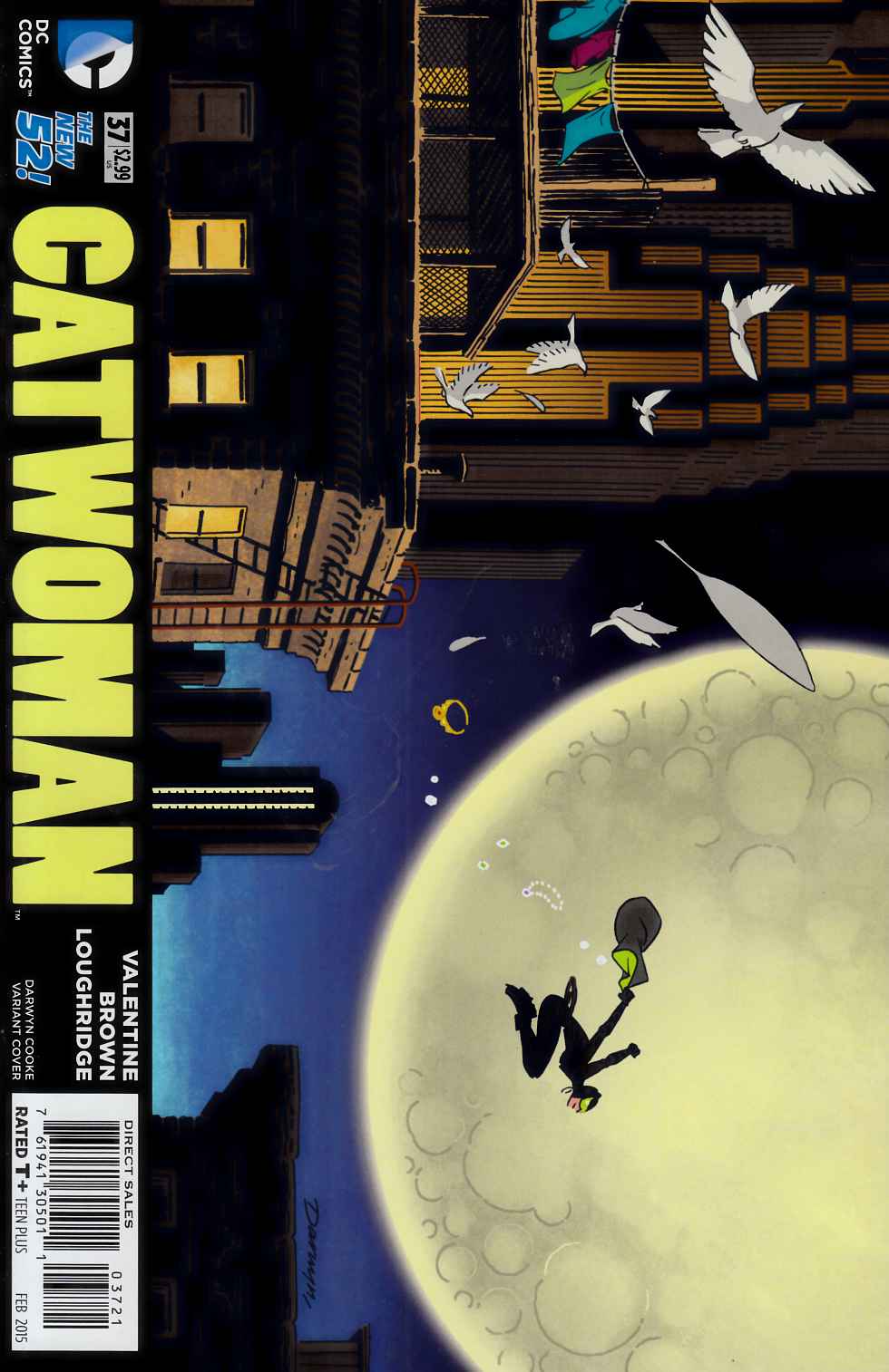 Catwoman #37 Darwyn Cooke Variant Cover Very Fine (8.0) [DC Comic] THUMBNAIL