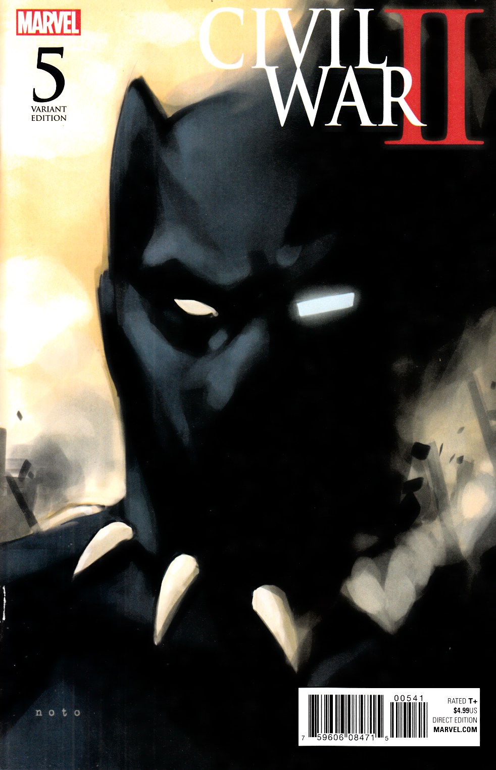 Civil War II #5 Noto Black Panther Variant Cover [Marvel Comic] THUMBNAIL