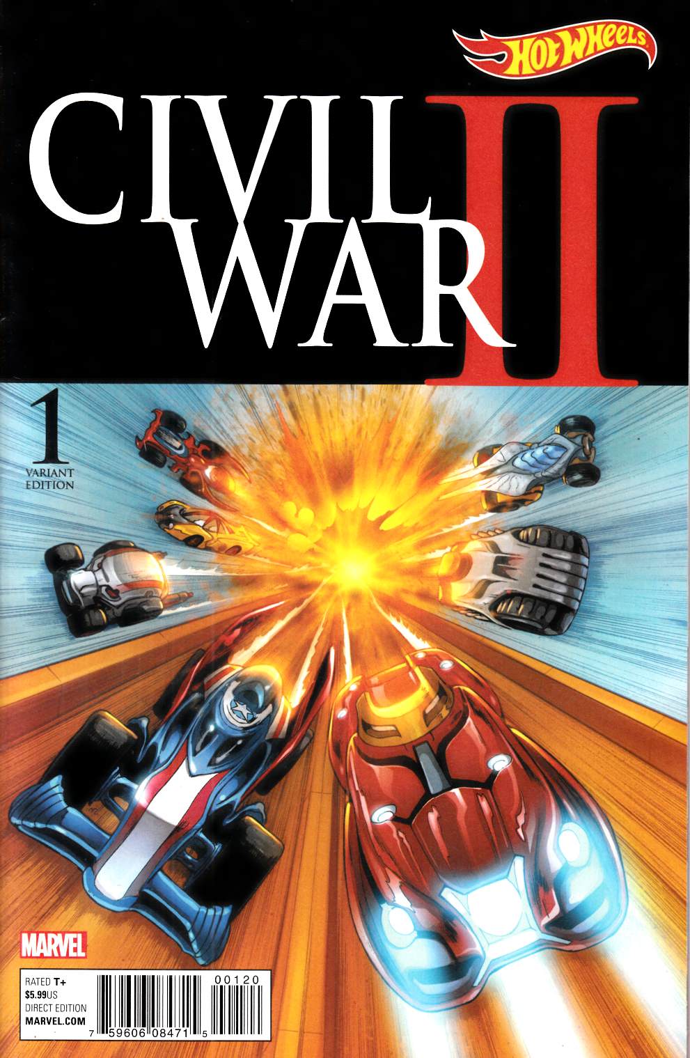 Civil War II #1 Hot Wheels Variant Cover [Marvel Comic] THUMBNAIL