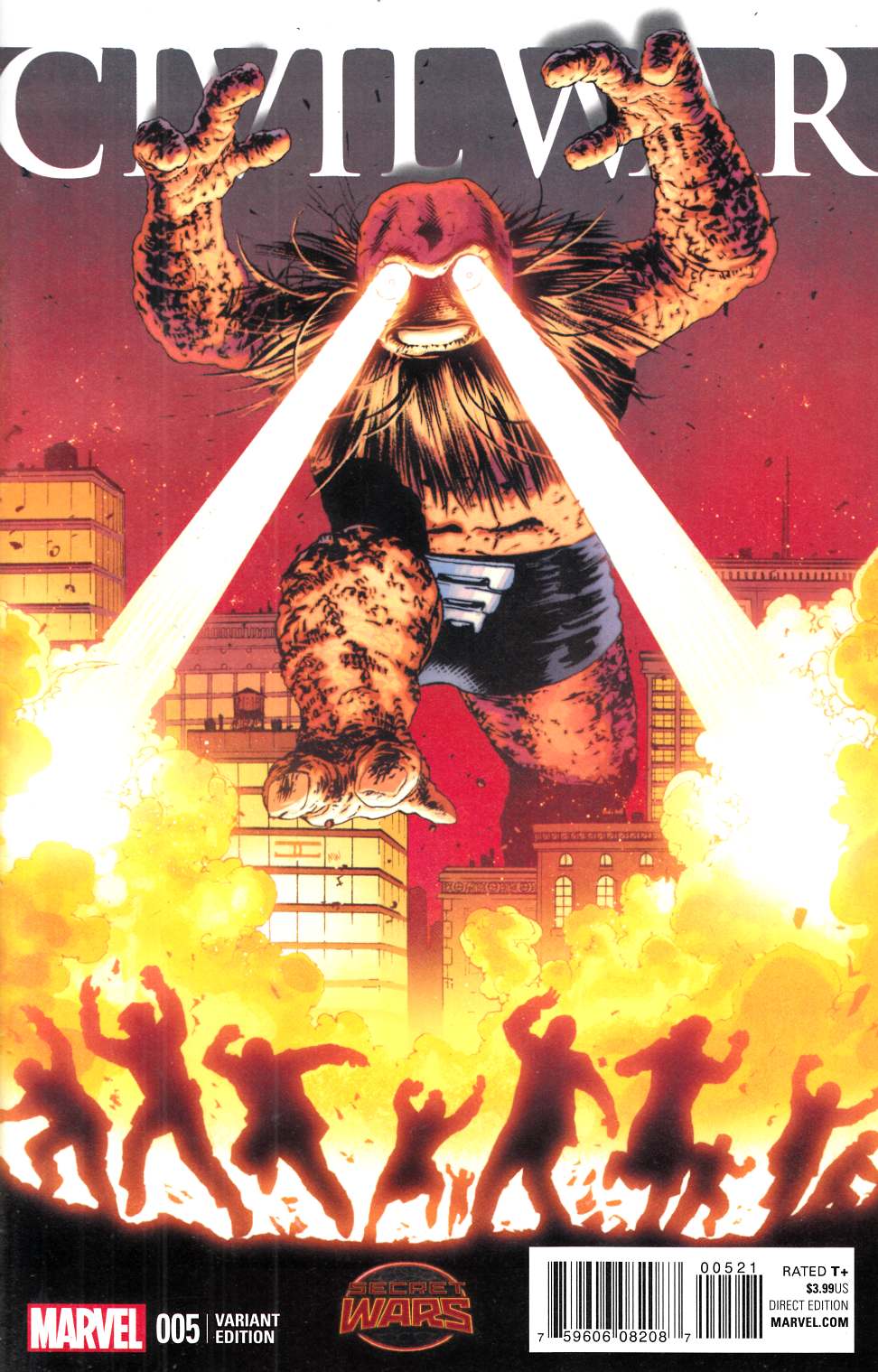 Civil War #5 Cassaday Kirby Monster Variant Cover Near Mint (9.4) [Marvel Comic] LARGE