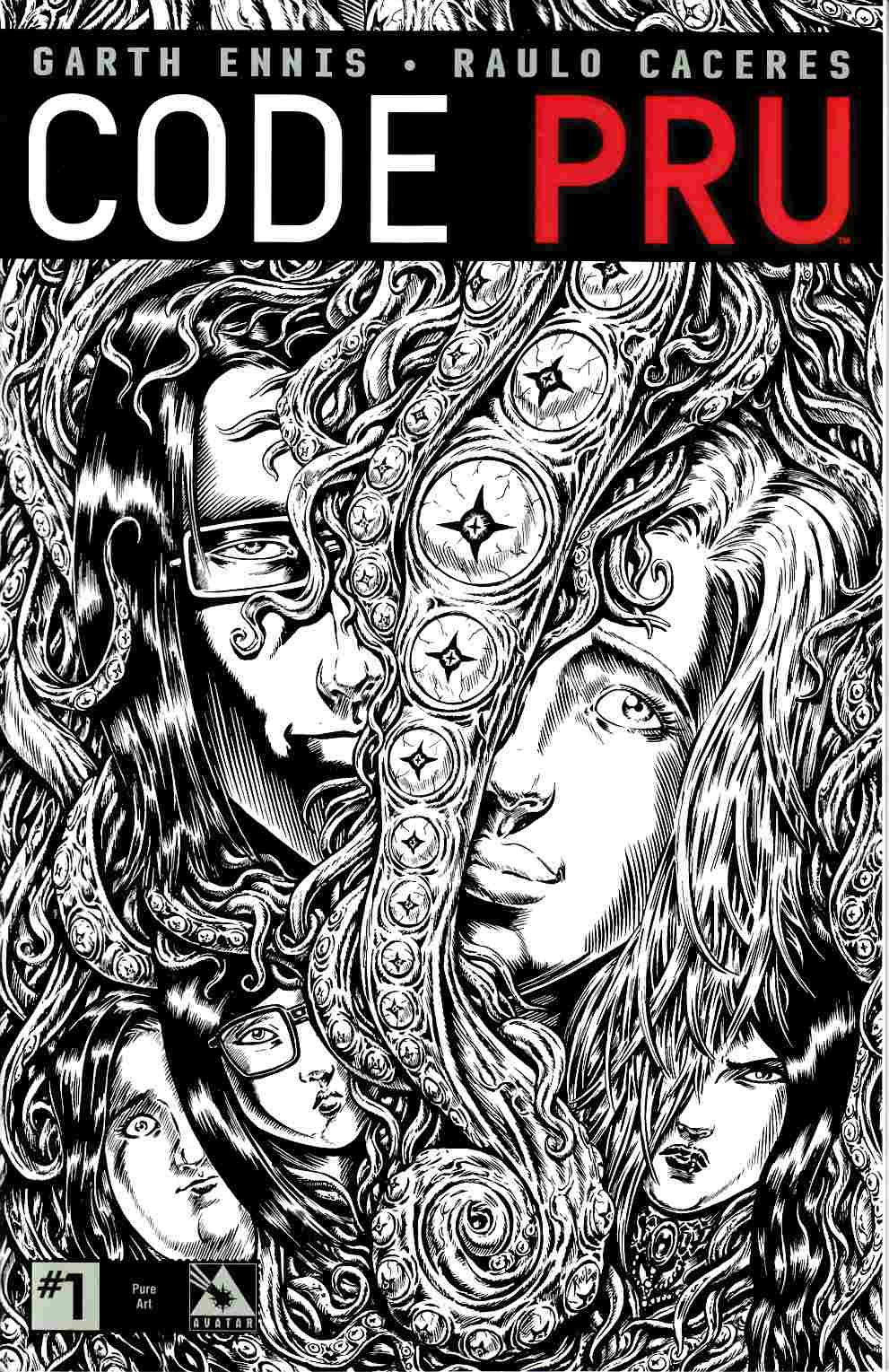 Code Pru #1 Pure Art Order Incentive Cover [Avatar Comic] LARGE