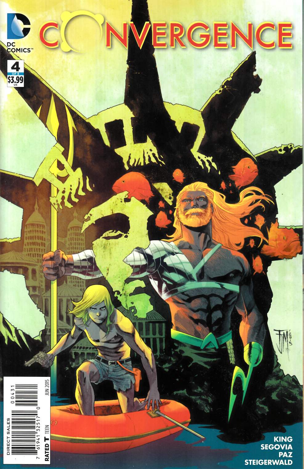 Convergence #4 Manapul Variant Cover Near Mint Minus (9.2) [DC Comic] THUMBNAIL