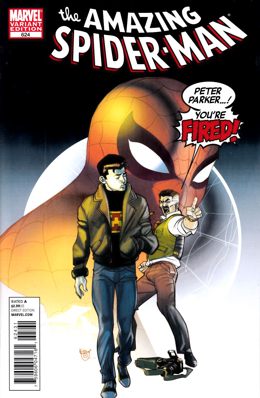 Amazing Spider-Man #624 You're Fired Ferry Cover Near Mint (9.4) [Marvel Comic] LARGE