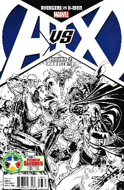 Avengers vs X-Men #2 Diamond Summit Inked Variant Cover [Comic] LARGE