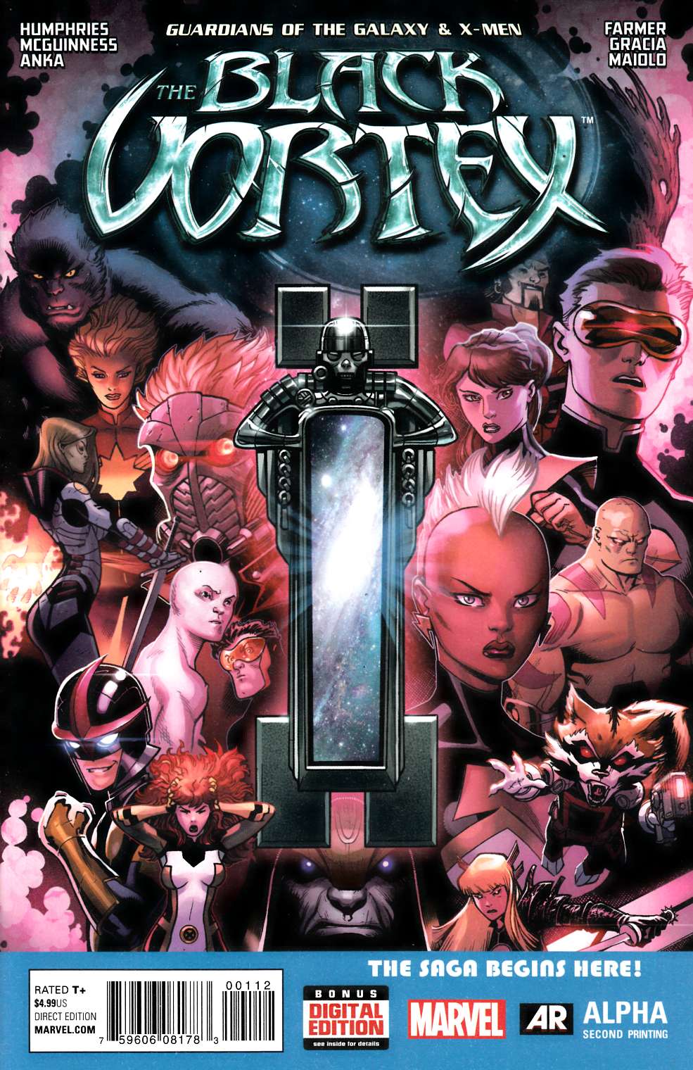 Guardians of the Galaxy and X-Men Black Vortex Alpha #1 Second Printing [Marvel Comic] THUMBNAIL