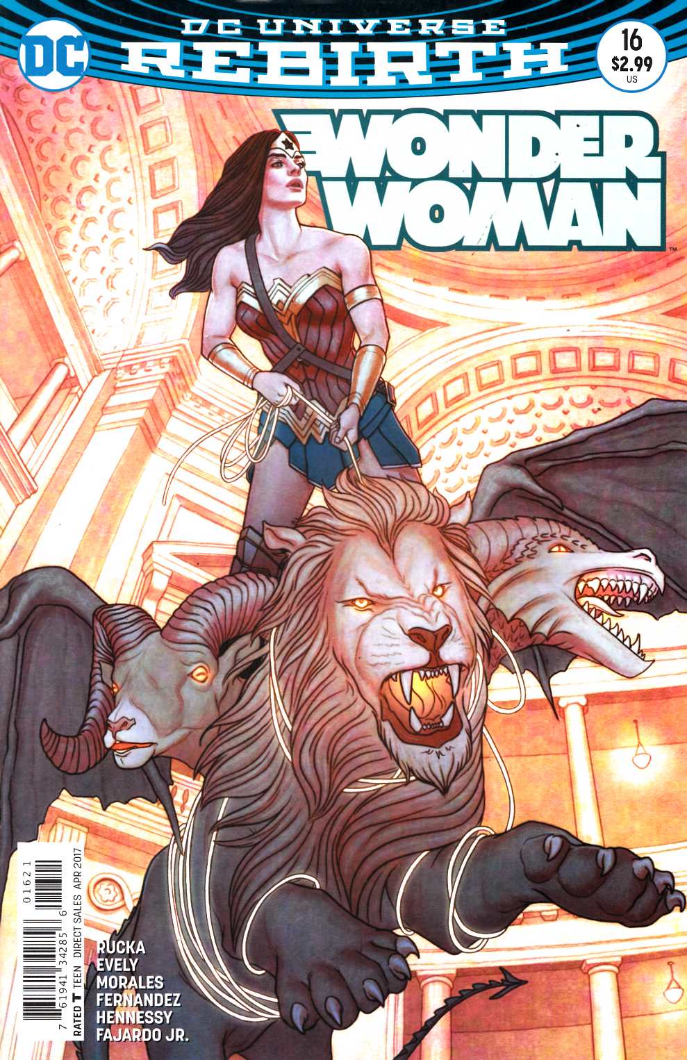 Wonder Woman #16 Frison Variant Cover Near Mint Minus (9.2) [DC Comic]