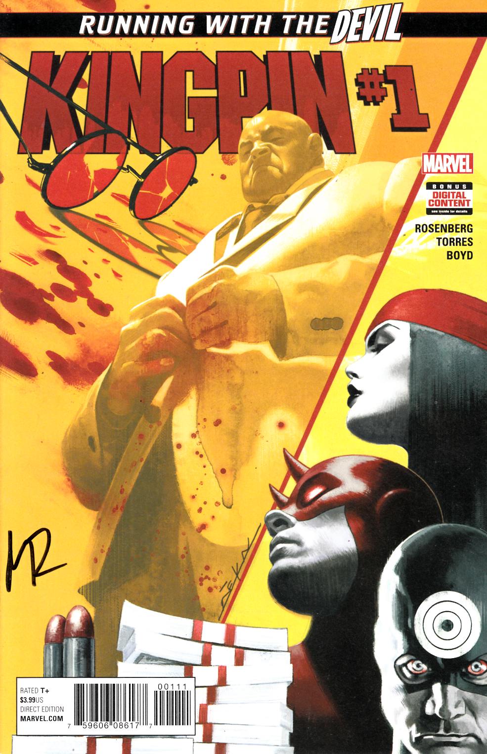 Kingpin #1 Signed by Rosenberg Near Mint (9.4) [Marvel Comic] THUMBNAIL