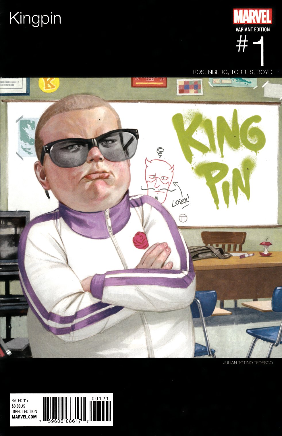 Kingpin #1 Tedesco Hip Hop Variant Cover Near Mint Minus (9.2) [Marvel Comic] THUMBNAIL