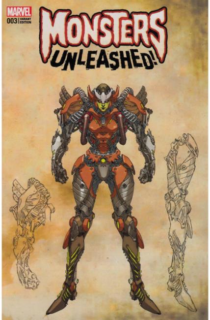 Monsters Unleashed #3 Yu Monster Variant Cover [Marvel Comic] LARGE
