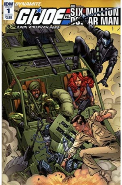 GI Joe vs Six Million Dollar Man #1 Cover B Near Mint (9.4) [IDW Comic] LARGE