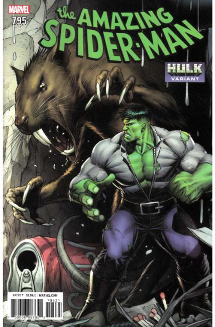 Amazing Spider-Man #795 Keown Hulk Variant Cover Near Mint (9.4) [Marvel Comic] LARGE