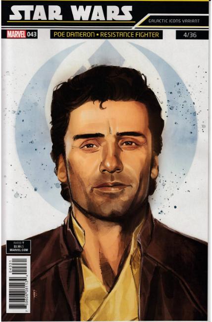 Star Wars #43 Reis Galactic Icon Poe Variant Cover [Marvel Comic] THUMBNAIL