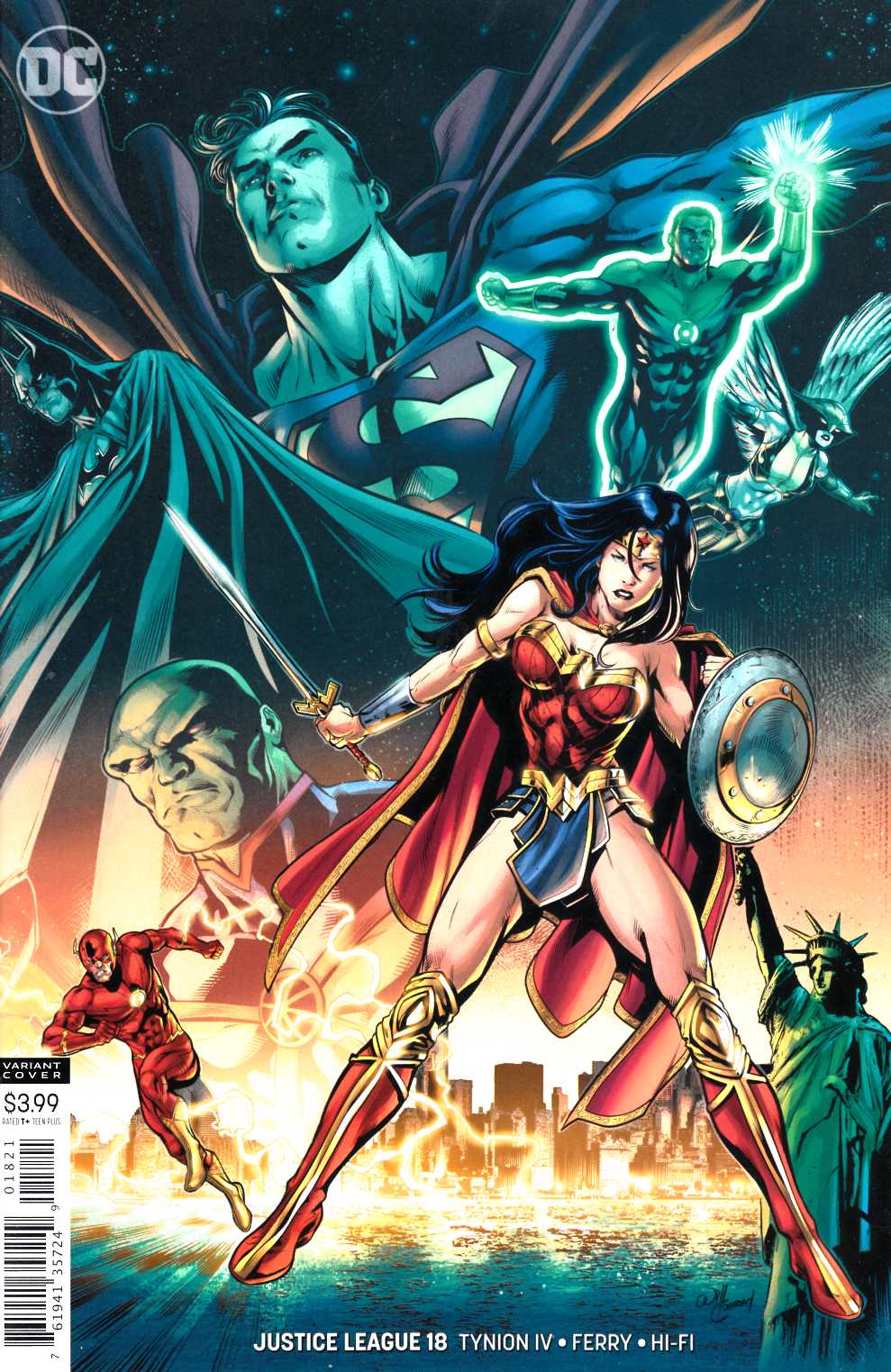 Justice League #18 Conrad Variant Cover Near Mint Minus (9.2) [DC Comic] THUMBNAIL