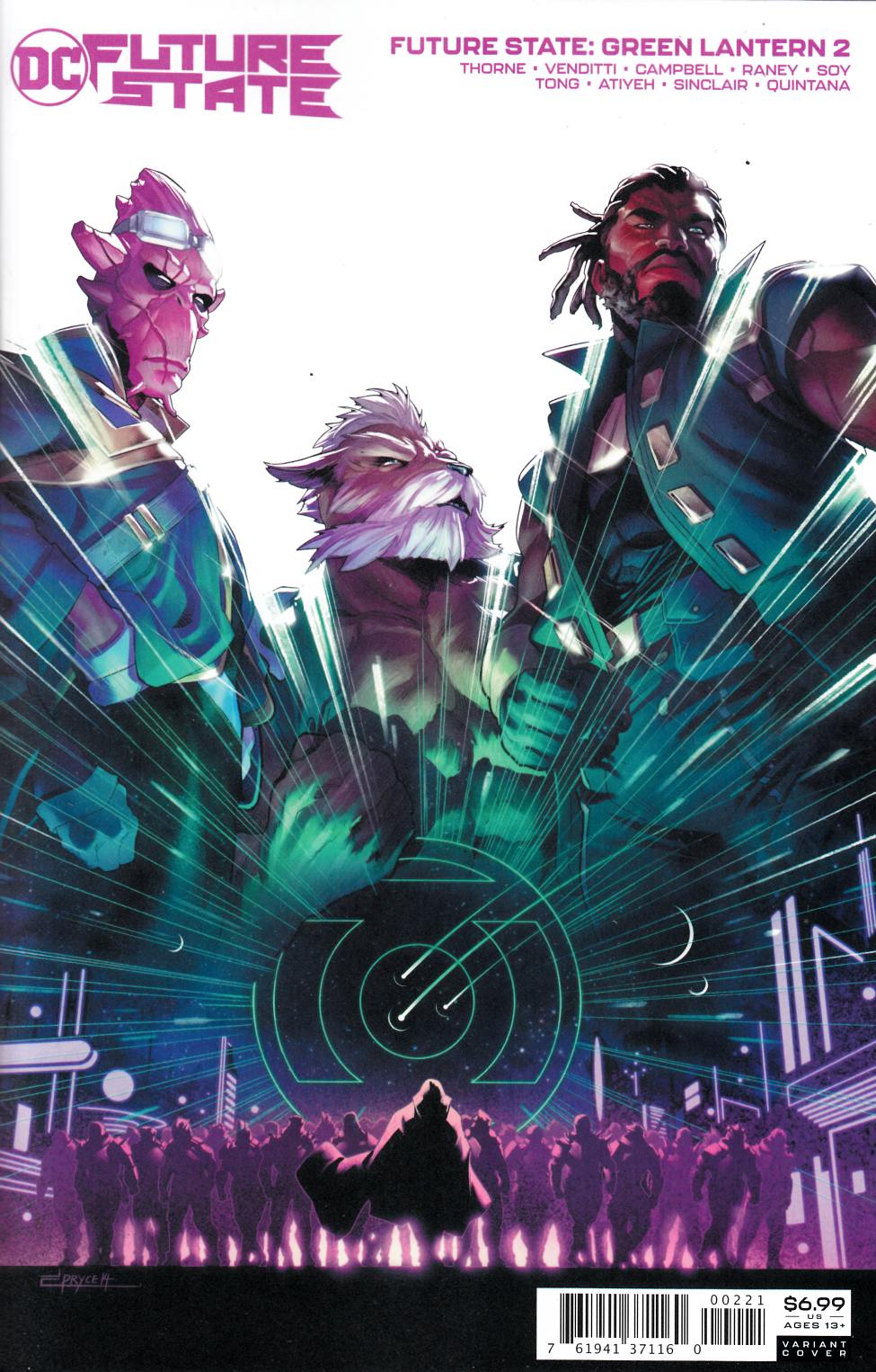 Future State Green Lantern #2 Campbell Variant Cover Near Mint (9.4) [DC Comic] LARGE