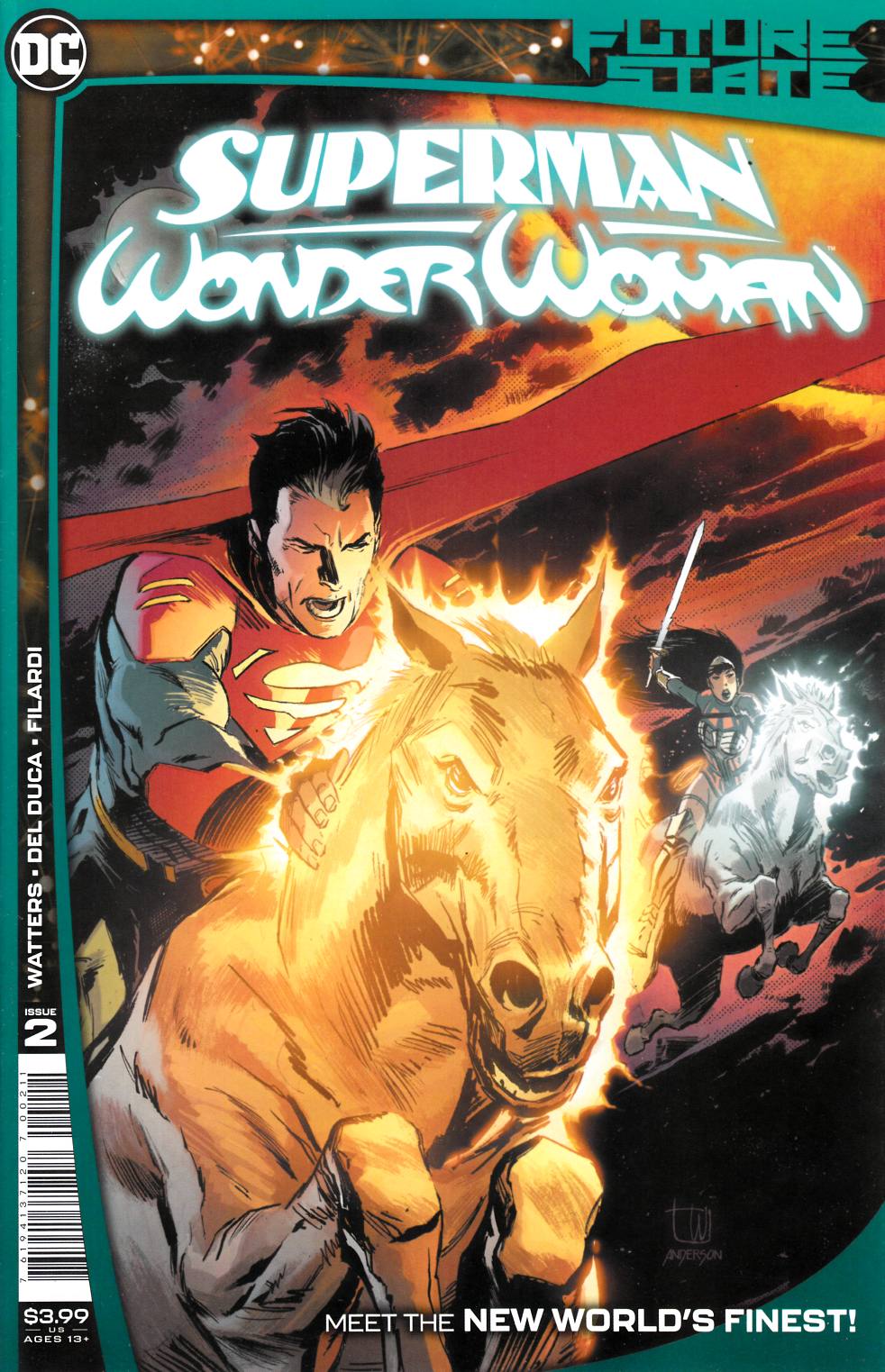 Future State Superman Wonder Woman #2 Near Mint (9.4) [DC Comic] LARGE