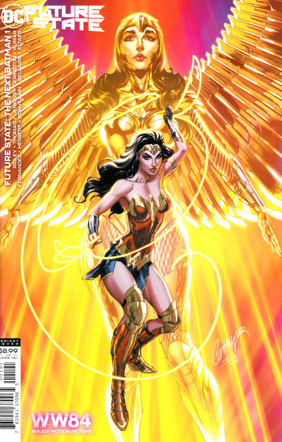 Future State the Next Batman #1 Campbell Wonder Woman '84 Variant Cover Near Mint (9.4) [DC Comic] THUMBNAIL