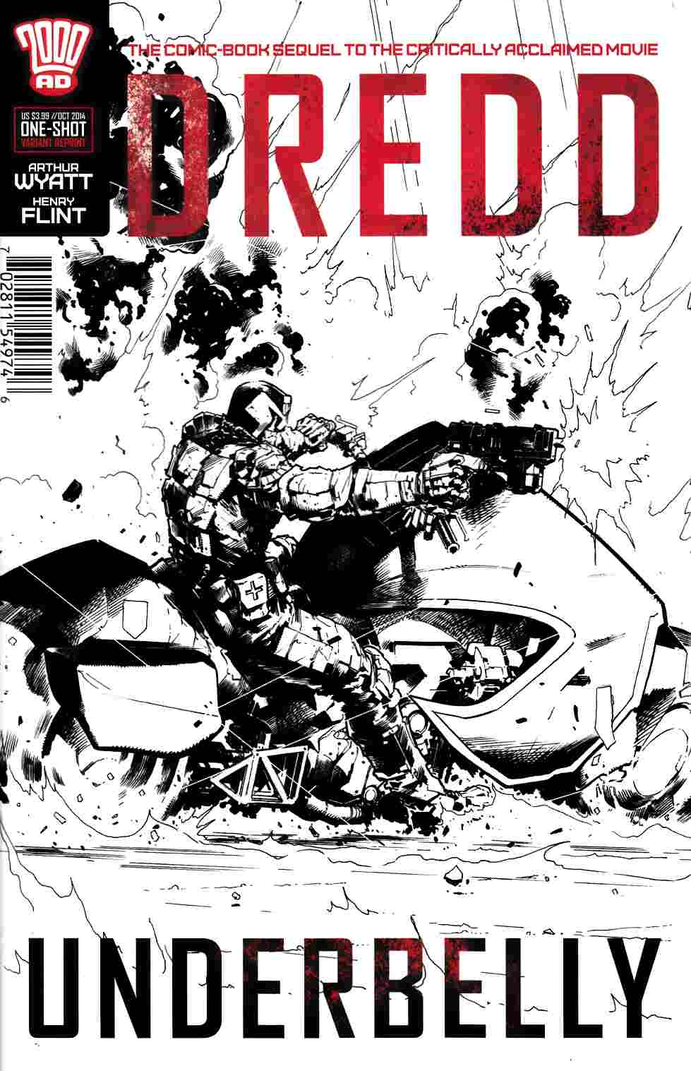 Dredd Underbelly Movie Sequel (One Shot) Second Printing- Hairsine Variant Cover [Comic] LARGE