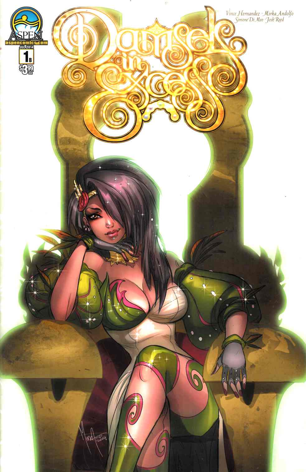 Damsels in Excess #1 Cover B [Aspen Comic] THUMBNAIL