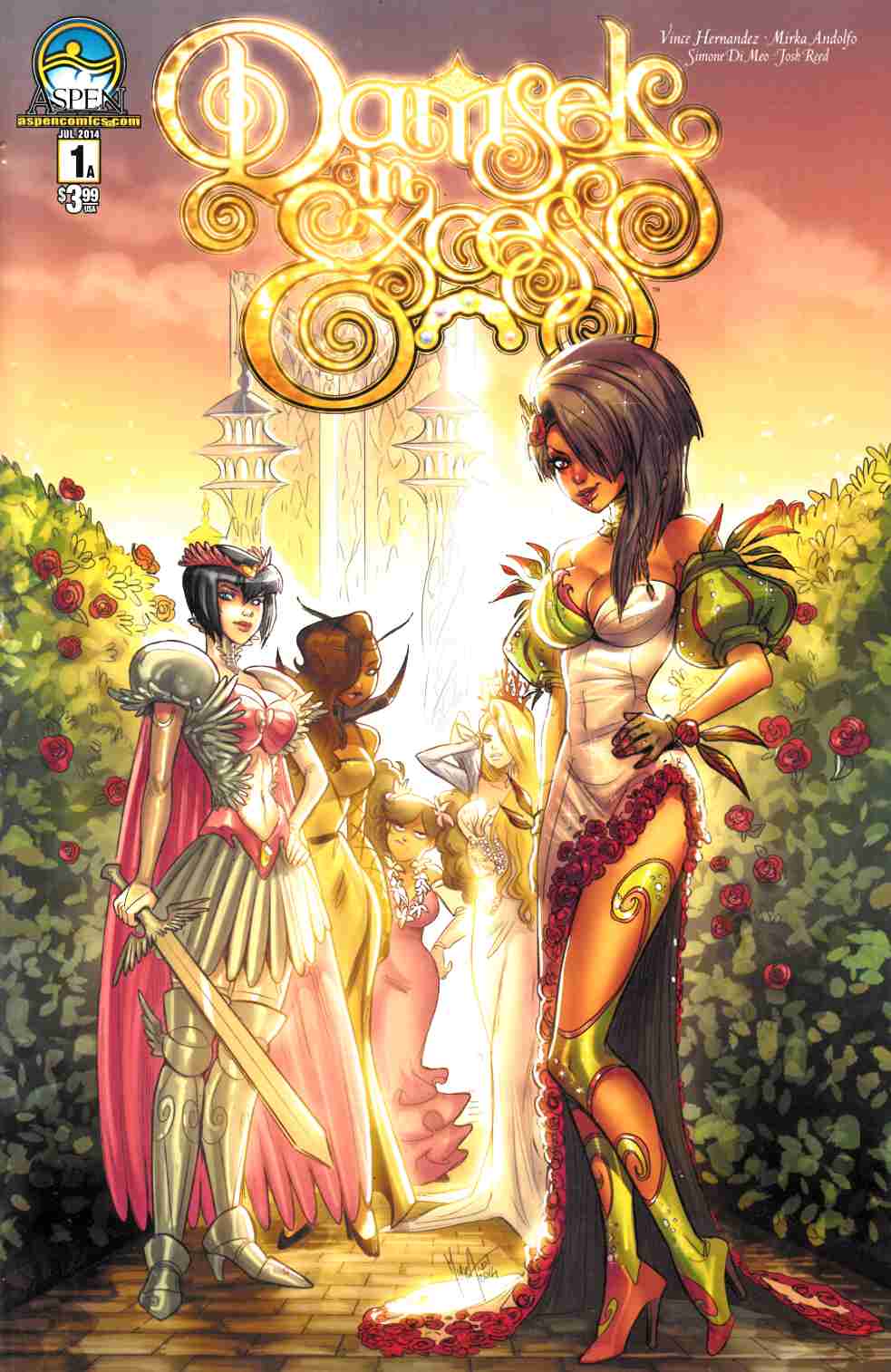Damsels in Excess #1 Cover A [Aspen Comic] THUMBNAIL