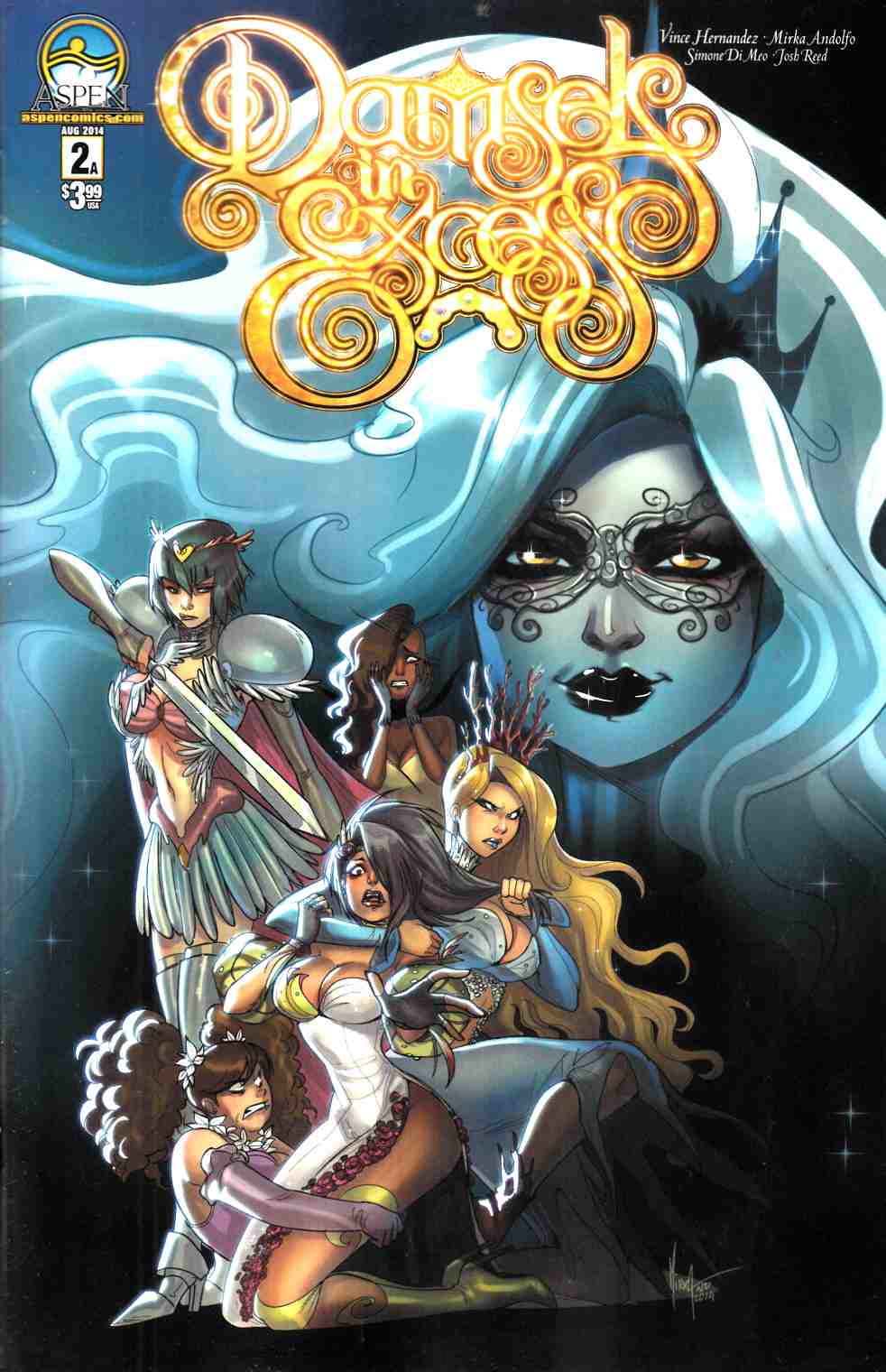 Damsels in Excess #2 Cover A [Aspen Comic] THUMBNAIL