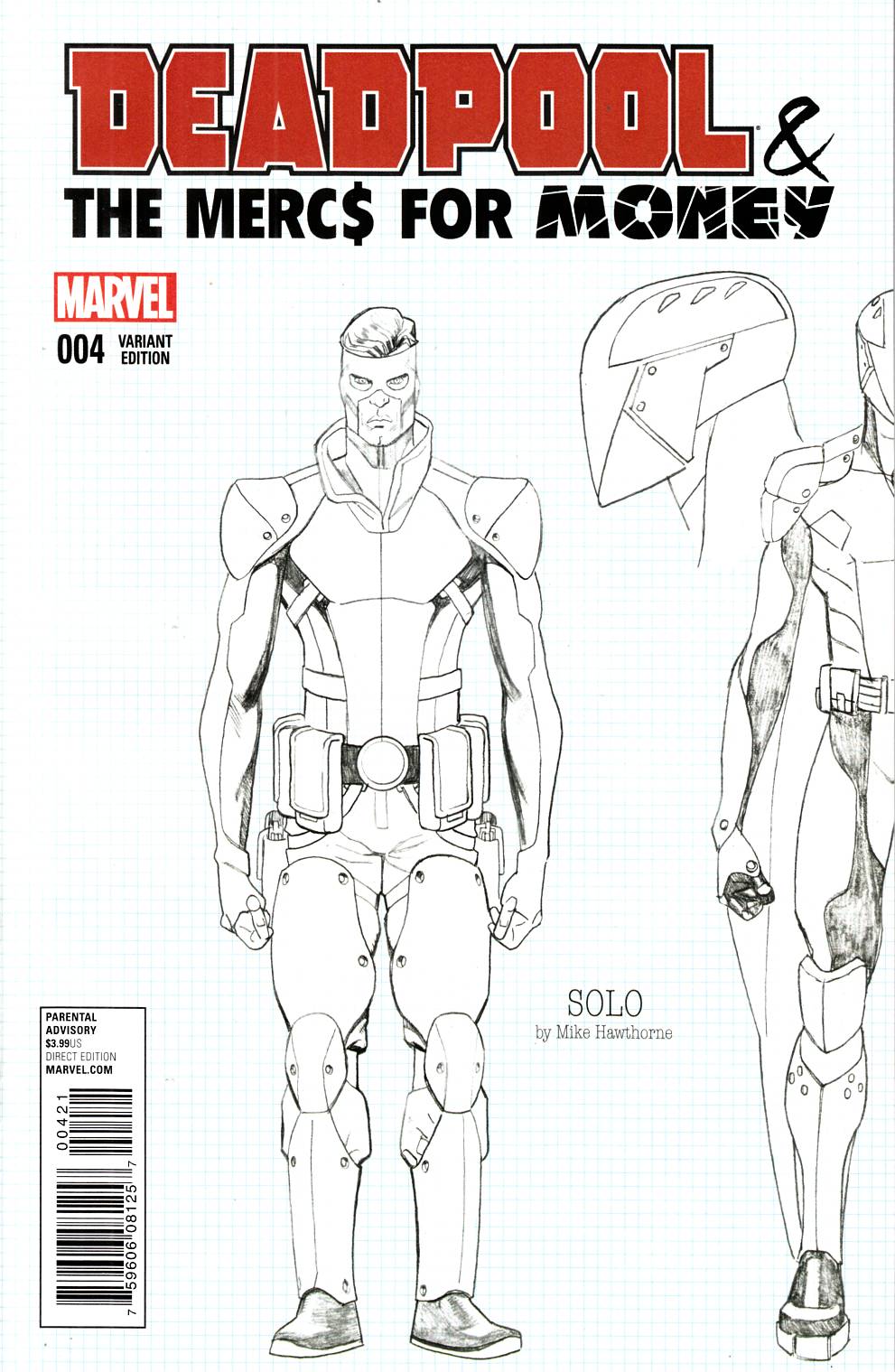 Deadpool Mercs For Money #4 Hawthorne Design Variant Cover [Marvel Comic] THUMBNAIL