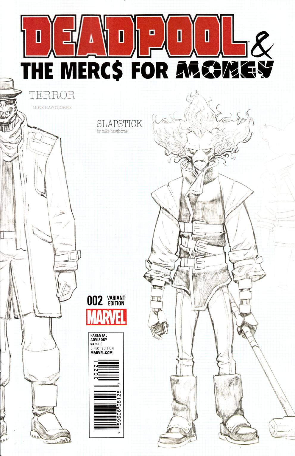 Deadpool Mercs For Money #2 Hawthrone Design Variant Cover [Marvel Comic] THUMBNAIL