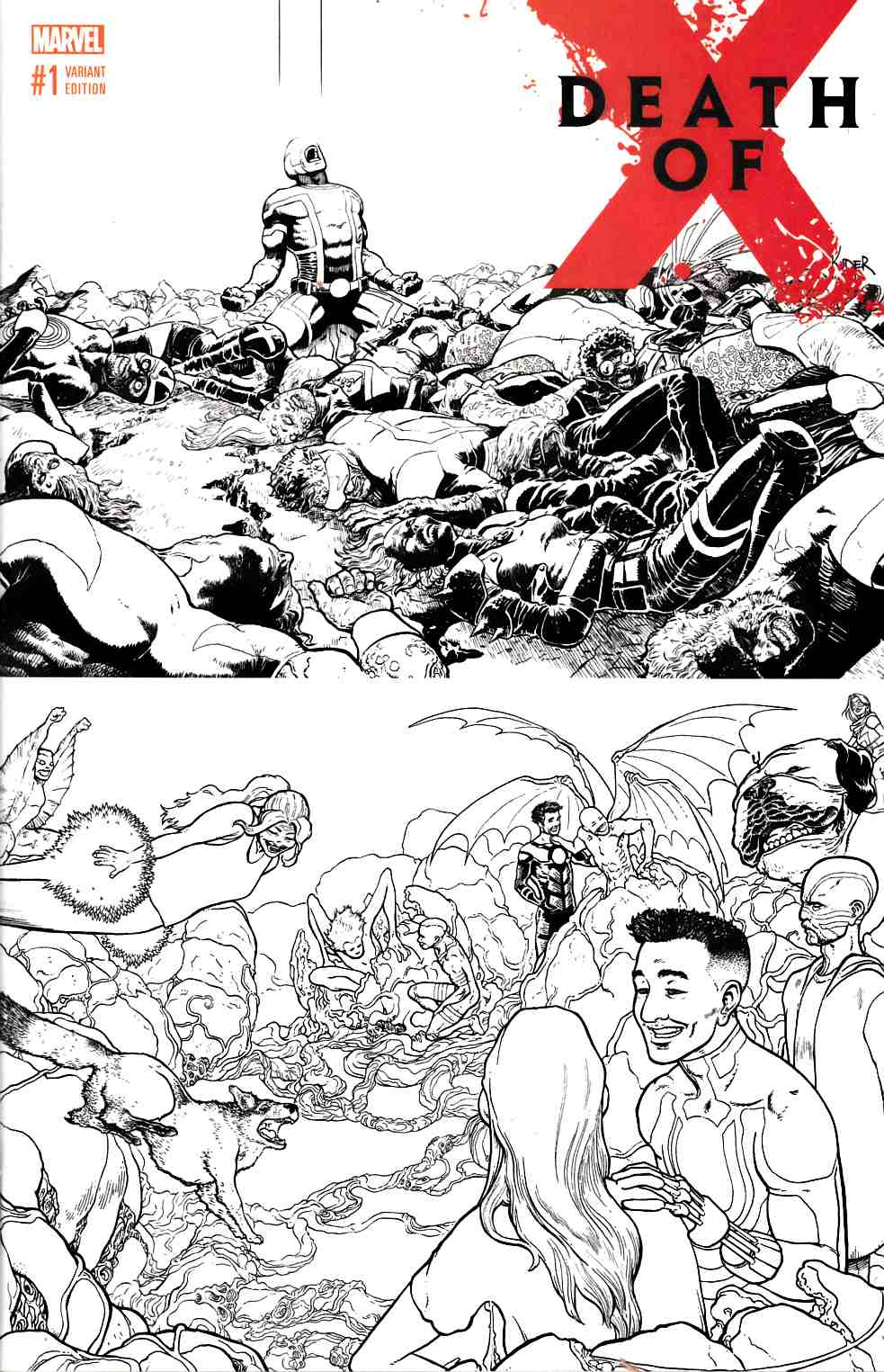 Death Of X #1 Kuder Sketch Variant Cover [Marvel Comic] THUMBNAIL
