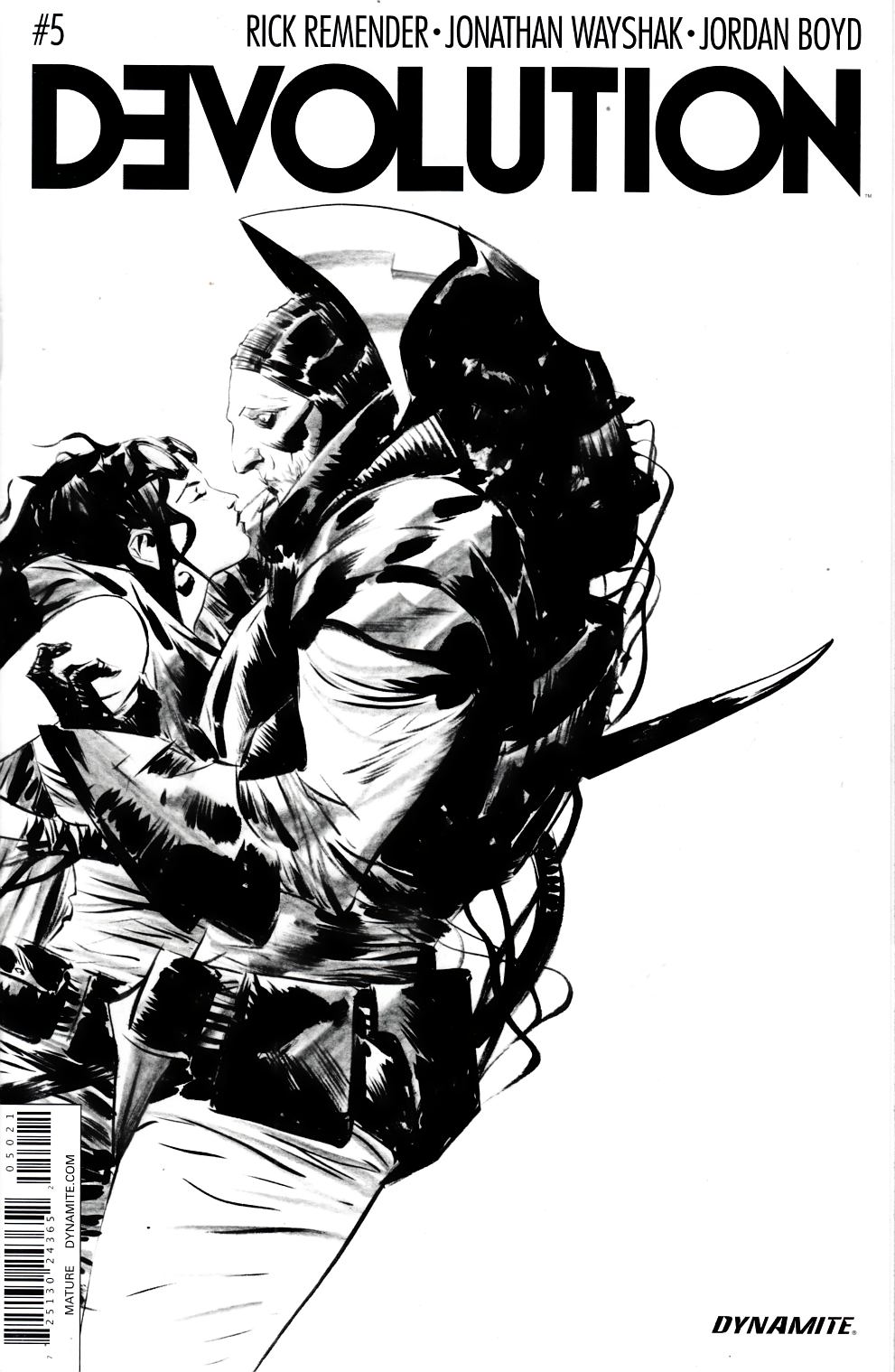 Devolution #5 Lee B&W Incentive Cover [Dynamite Comic] THUMBNAIL