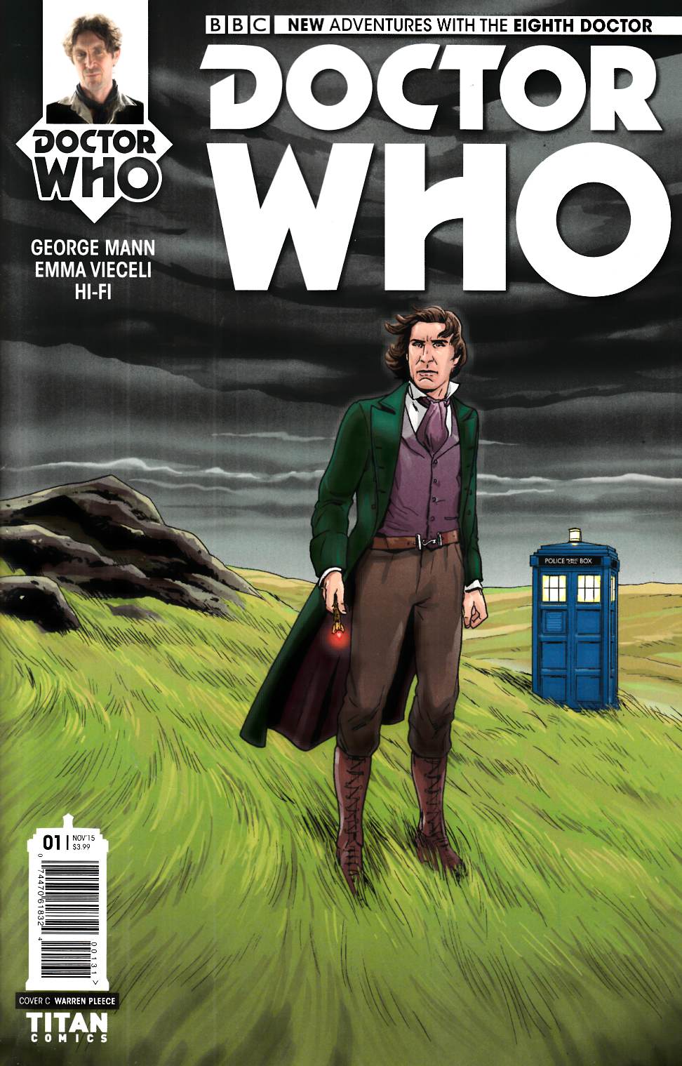 Doctor Who 8th Doctor #1 Vieceli Variant Cover [Titan Comic] THUMBNAIL