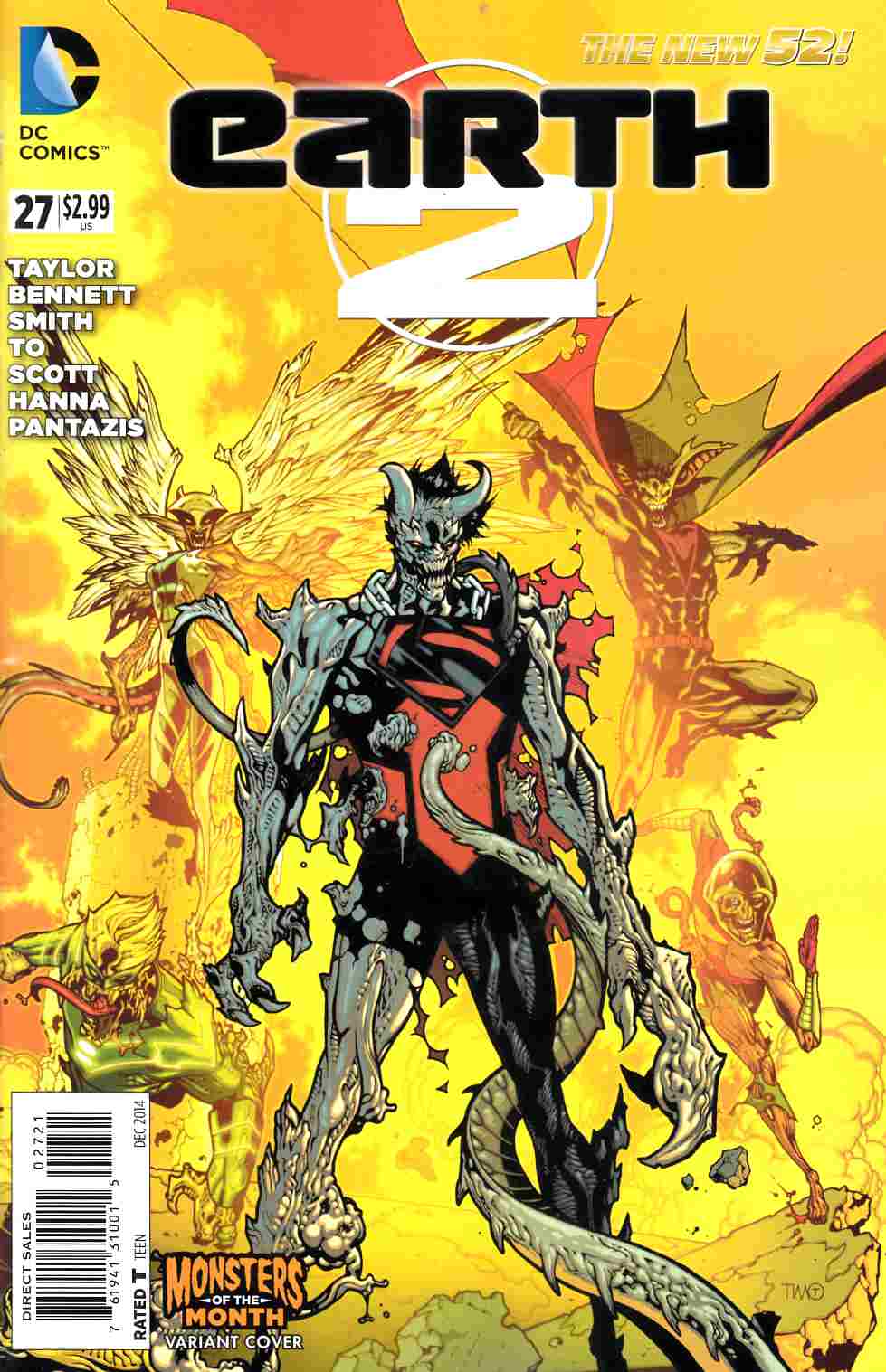 Earth 2 #27 Monsters Variant Cover [DC Comic] THUMBNAIL