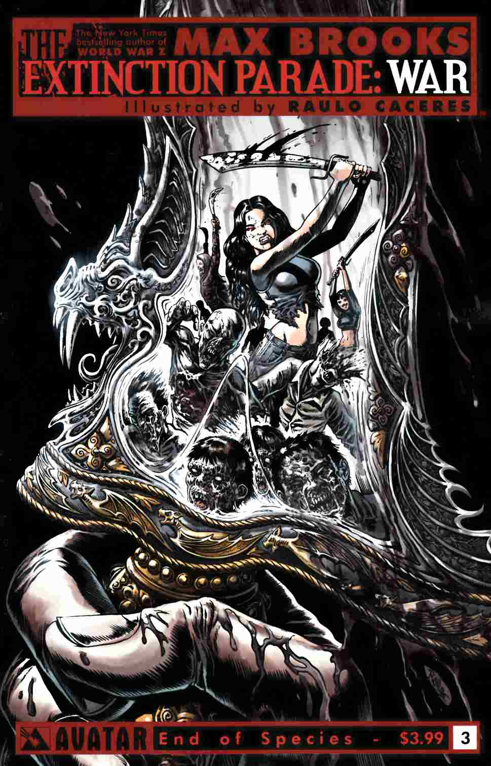 Extinction Parade War #3 End of Species Cover [Avatar Comic] LARGE